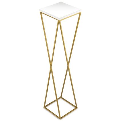 Стойка за цветя LOFT 100x24 см златист/бял
