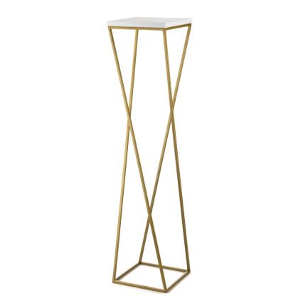 Стойка за цветя LOFT 100x24 см златист/бял