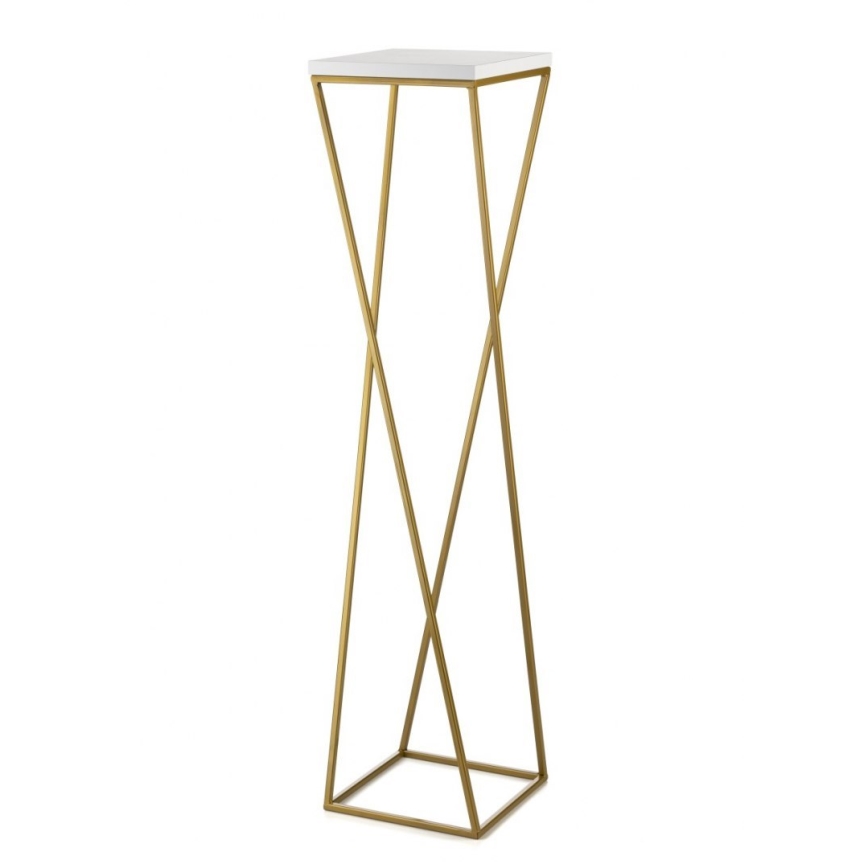 Стойка за цветя LOFT 100x24 см златист/бял