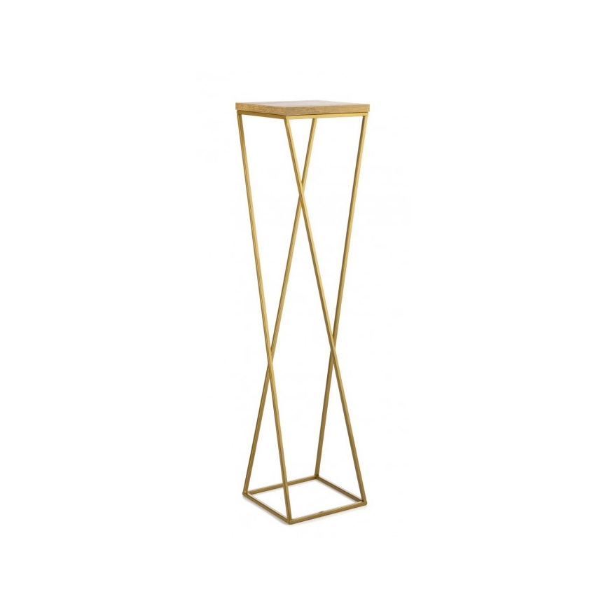 Стойка за цветя LOFT 100x24 см златист/кафяв