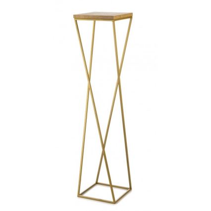 Стойка за цветя LOFT 100x24 см златист/кафяв