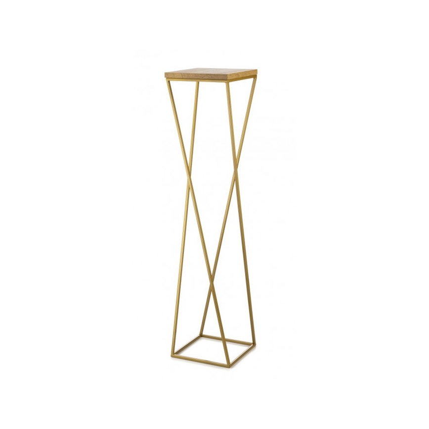 Стойка за цветя LOFT 100x24 см златист/кафяв