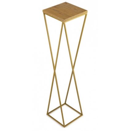 Стойка за цветя LOFT 100x24 см златист/кафяв