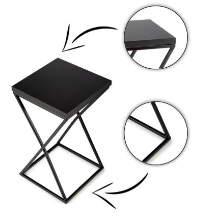 Стойка за цветя LOFT 40x24 см черен