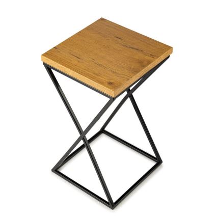 Стойка за цветя LOFT 40x24 см черен/кафяв