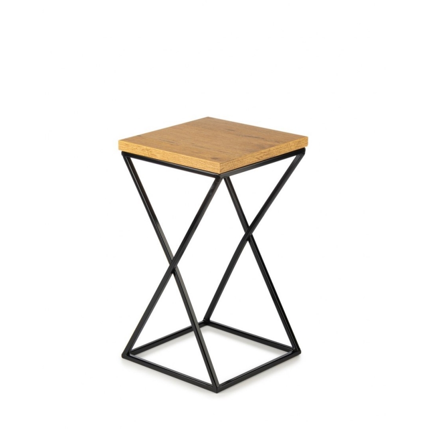 Стойка за цветя LOFT 40x24 см черен/кафяв