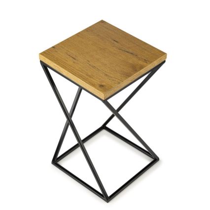 Стойка за цветя LOFT 40x24 см черен/кафяв