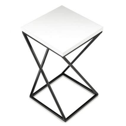 Стойка за цветя LOFT 40x24 см черна/бяла