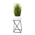 Стойка за цветя LOFT 40x24 см черна/бяла