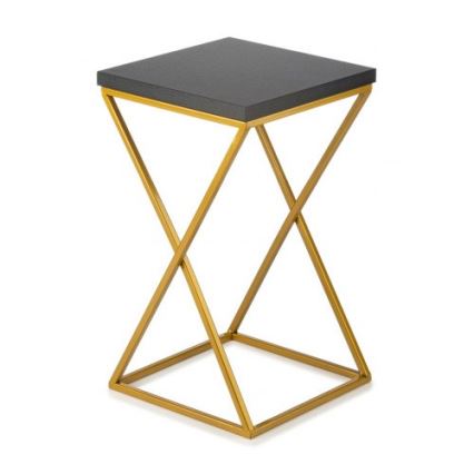Стойка за цветя LOFT 40x24 см златист/черен