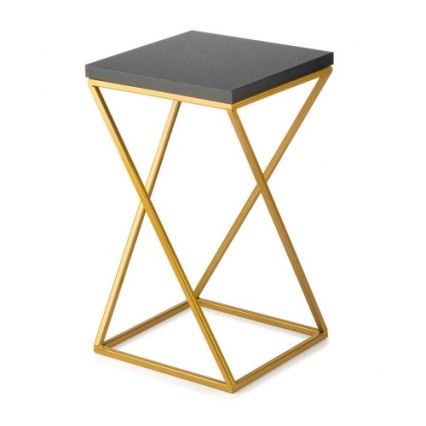 Стойка за цветя LOFT 40x24 см златист/черен