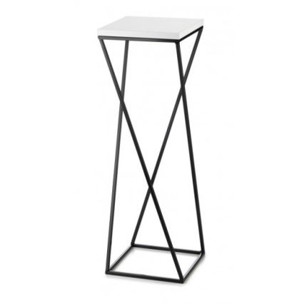 Стойка за цветя LOFT 70x24 см черен/бял