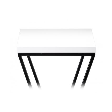 Стойка за цветя LOFT 70x24 см черен/бял