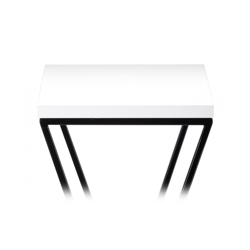 Стойка за цветя LOFT 70x24 см черен/бял