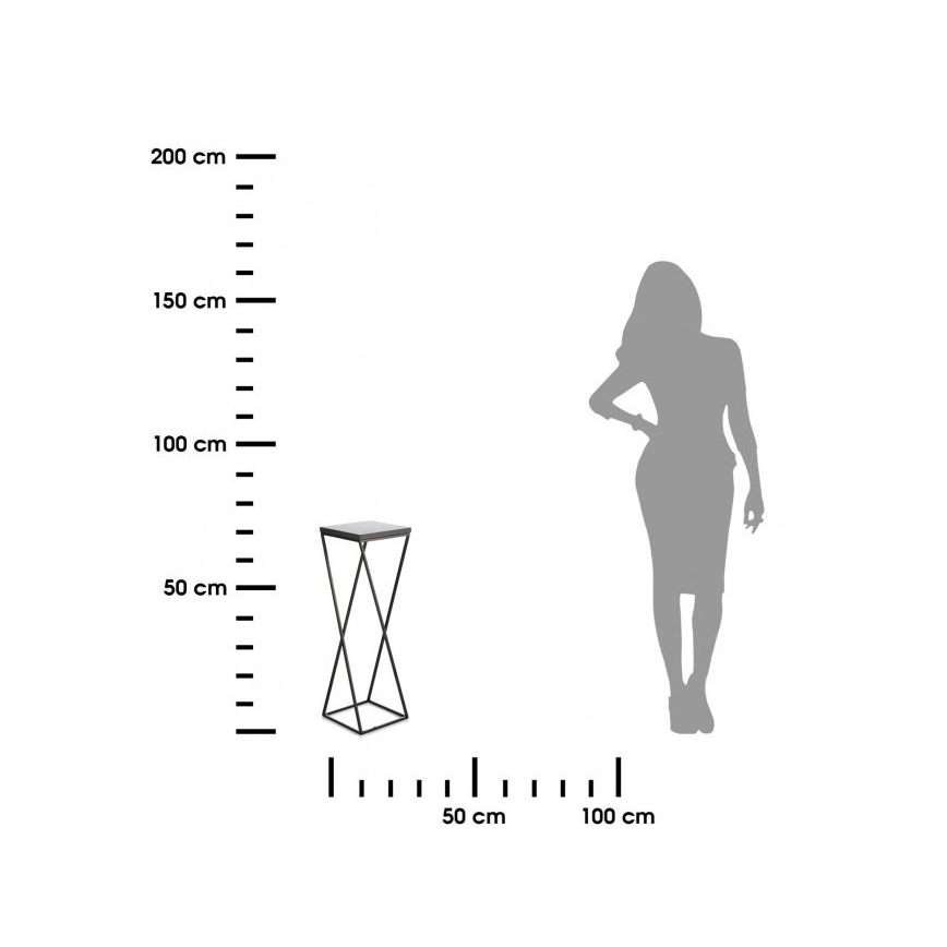 Стойка за цветя LOFT 70x24 см черен