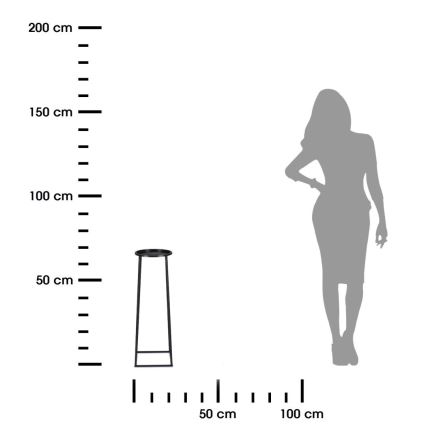 Стойка за цветя LOFT 70x24 см черен