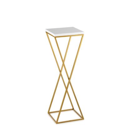 Стойка за цветя LOFT 70x24 см златист/бял