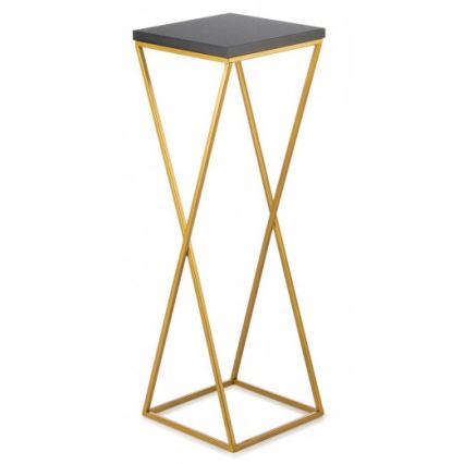 Стойка за цветя LOFT 70x24 см златист/черен