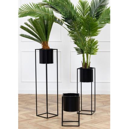 Стойка за цветя RING 40x23 см черен
