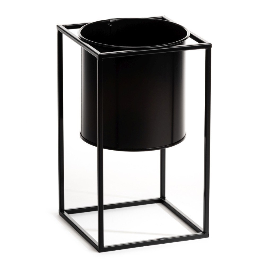 Стойка за цветя RING 40x23 см черен