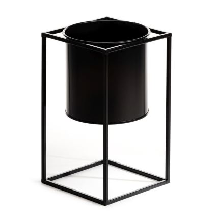 Стойка за цветя RING 40x23 см черен