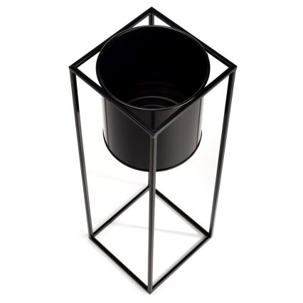 Стойка за цветя RING 70x23 см черна