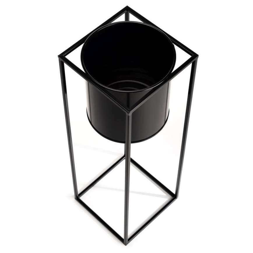 Стойка за цветя RING 70x23 см черна