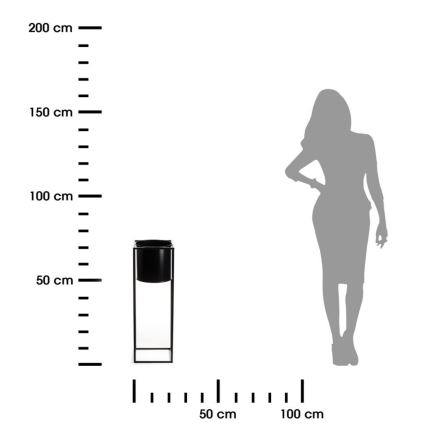 Стойка за цветя RING 70x23 см черна