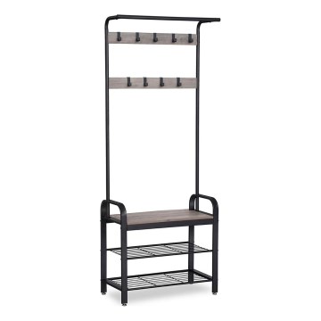 Стойка за дрехи NAVOR кафява/черна