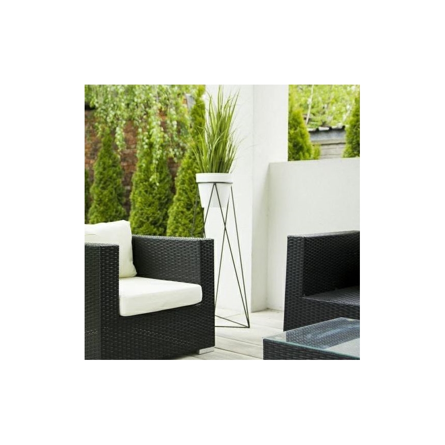 Стойка за саксии TRIANGL 90x50 см черен