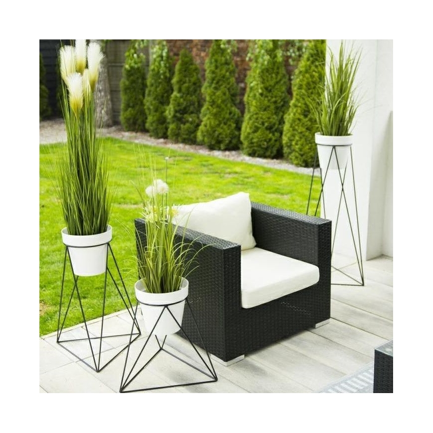 Стойка за саксия TRIANGL 40x45 см черен