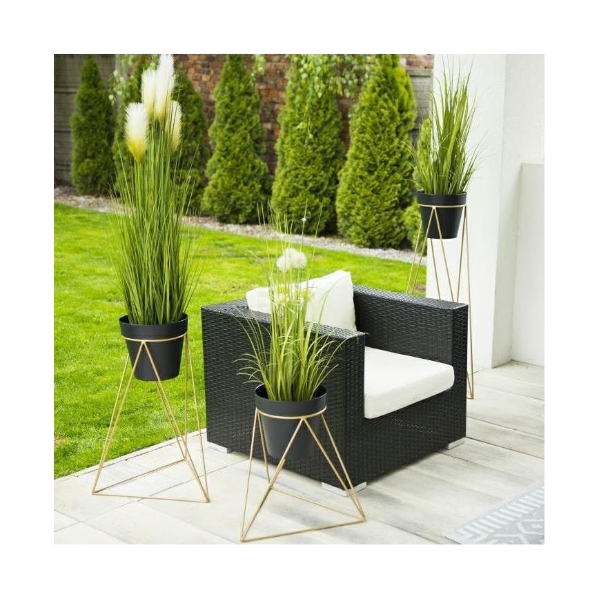 Стойка за саксия TRIANGL 40x45 см златист