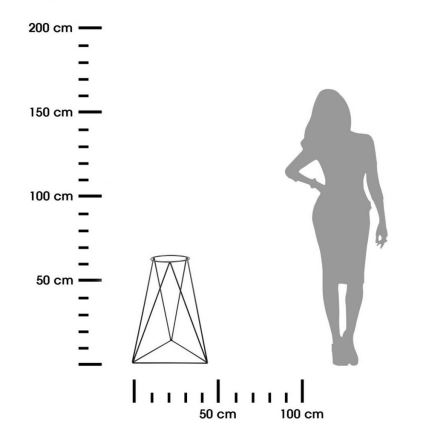 Стойка за саксия TRIANGL 60x45 см черен