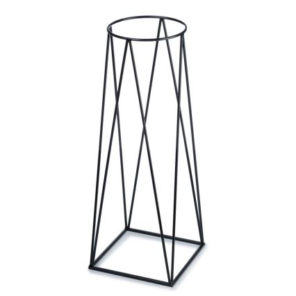 Стойка за саксия TRIANGL 80x30 см черна