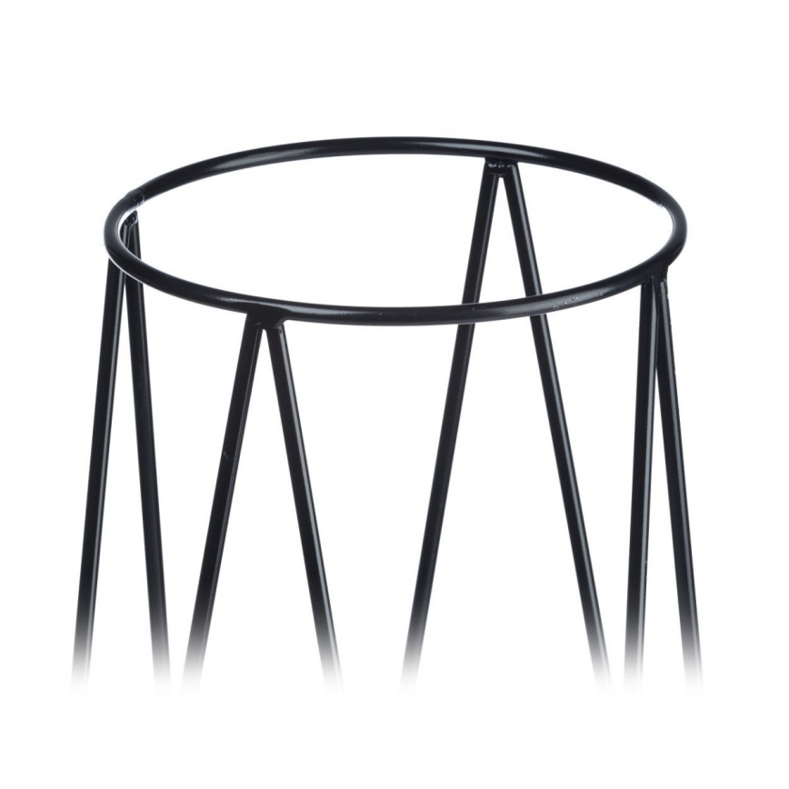 Стойка за саксия TRIANGL 80x30 см черна