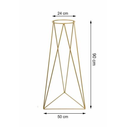 Стойка за саксия TRIANGL 90x50 см златист