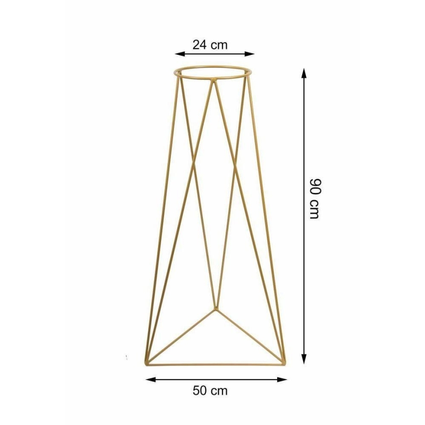 Стойка за саксия TRIANGL 90x50 см златист