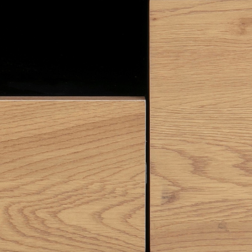 Стойка за телевизор SARON дъб/черно