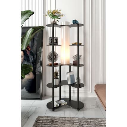 Стояща лампа с рафтове NOTO 1xE27/40W/230V черна