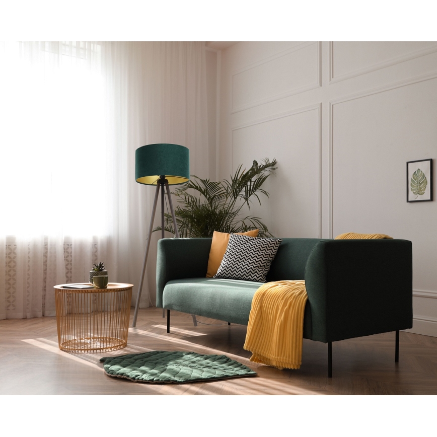 Стояща лампа STANDART 1xE27/60W/230V зелена/венге