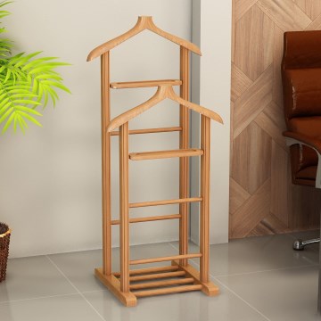 Стояща закачалка BIBI 33x120x46 cm кафява