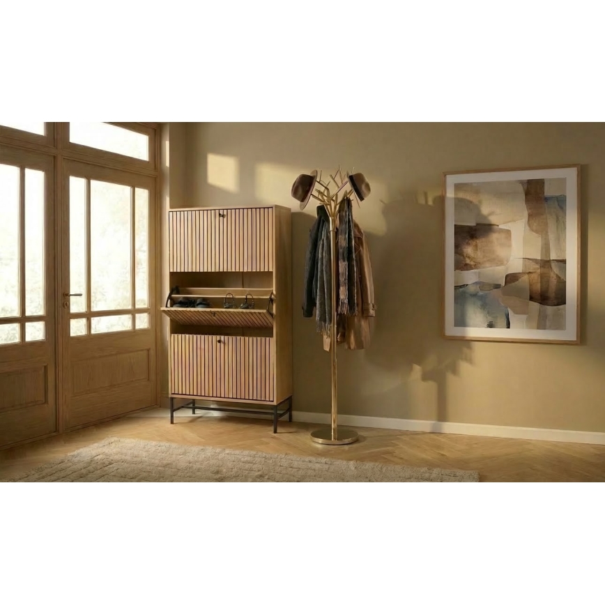 Стояща закачалка BRANCHE 180x40 см, златна