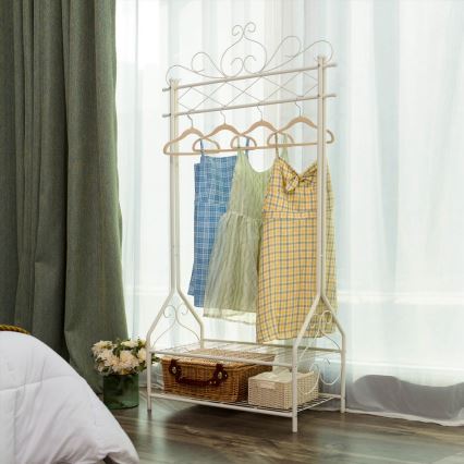 Стояща закачалка LINEA бяла