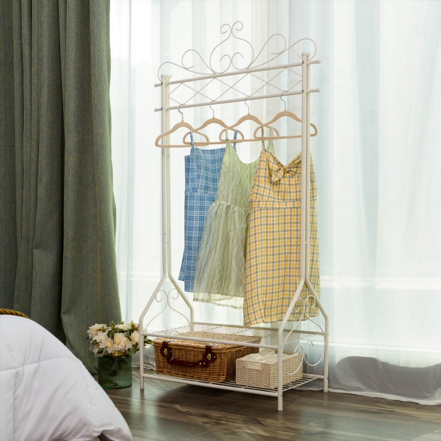 Стояща закачалка LINEA бяла