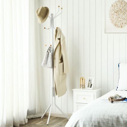 Стояща закачалка LINEA, бяла