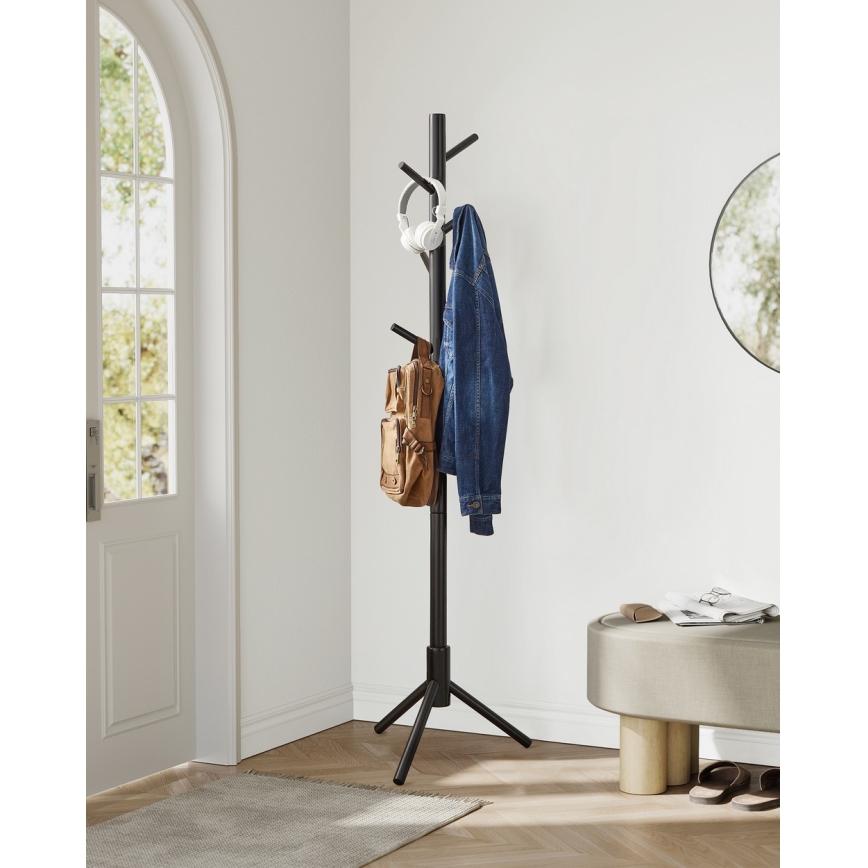 Стояща закачалка LINEA, черна