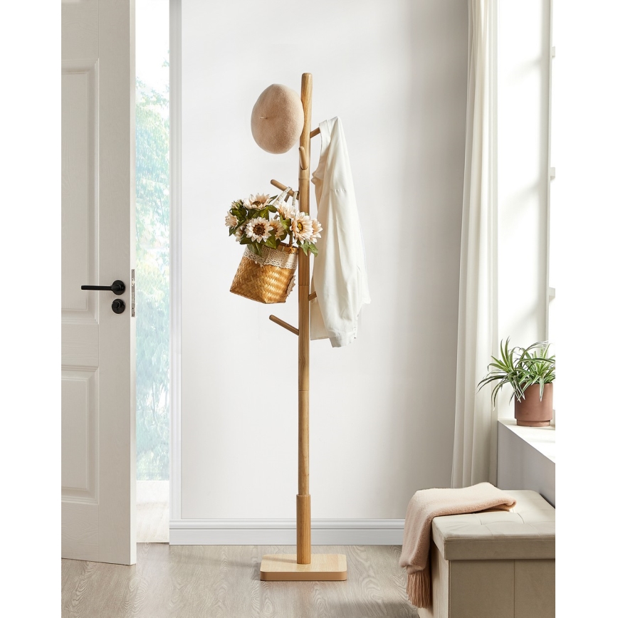 Стояща закачалка LINEA кафява