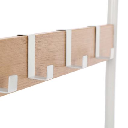 Стояща закачалка NAVOR, кафяво/бяло