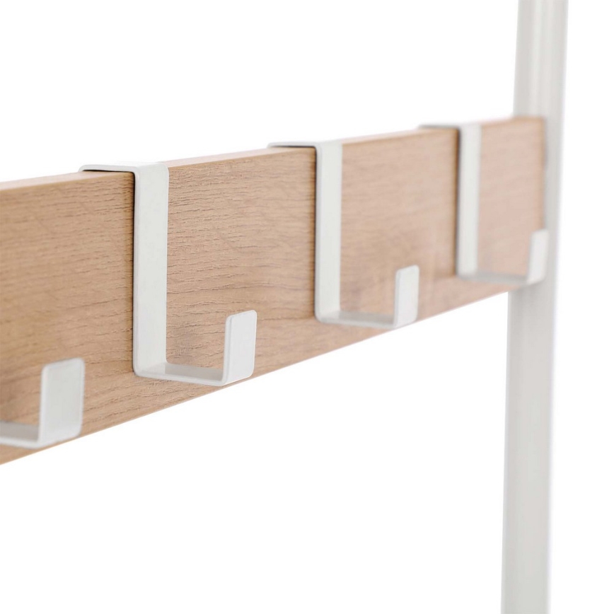 Стояща закачалка NAVOR, кафяво/бяло