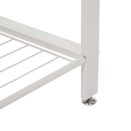 Стояща закачалка NAVOR, кафяво/бяло